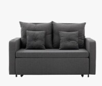 Ebern Designs 56" 3-in-1 Sleeper Sofa Convertible Square Arm Sofa Bed for Living Room Pull Out Couch with Cup Holders and USB in Gray New in Box $699