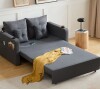 Ebern Designs 56" 3-in-1 Sleeper Sofa Convertible Square Arm Sofa Bed for Living Room Pull Out Couch with Cup Holders and USB in Gray New in Box $699 - 2