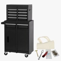 WFX Utility 5-Drawer Rolling Tool Storage Cabinet with Detachable Top Box and 154-Piece Tools Set New in Box $599