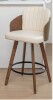 Corrigan Studio Ljubka Faux Leather Swivel Stool New in Box $499