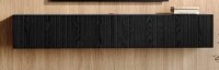 Ebern Designs Haajarah Manufactured Wood Floating TV Stand in Black $399