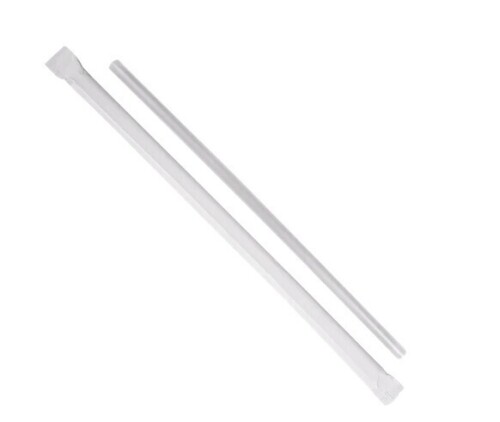 Affex 10.25 in Giant Wrapped Straw, 300 Count / D&W Fine Pack Paper Wrapped 10.25 in. Straw, 300 Count New Assorted