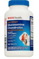 CVS Health Triple Strength Glucosamine Chondroitin Supports Joint Health, 120 Tablets New Best by 8/2028