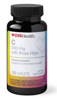 CVS Health C With Rose Hips Immune Health Dietary Supplement Tablets, 100 Tablets New Best by 12/2027