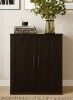 Ebern Designs Reidy 23.6" Wide 2-Door Accent Cabinet with Shaker Doors, Modern Farmhouse Black Storage Chest for Kitchen, Entryway and Living Room New In Box $299