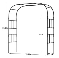 ShangQuan WuLiu Outdoor Garden Arch Trellis, Extra Large Garden Trellis For Climbing Plants, Plant Support Outdoor $199