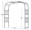 ShangQuan WuLiu Outdoor Garden Arch Trellis, Extra Large Garden Trellis For Climbing Plants, Plant Support Outdoor $199