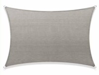 COLOURTREE 14 ft. x 18 ft. 190 GSM Grey Rectangle Sun Shade Sail Screen Canopy, Outdoor Patio and Pergola Cover New In Box $199