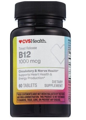 CVS Health - Vitamin B12 - 1000mcg - 60 Tablets New Best by 10/2027