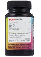 CVS Health - Vitamin B12 - 1000mcg - 60 Tablets New Best by 10/2027
