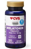 CVS Health Melatonin Capsules, 10 mg, 120 Capsules New Best by 11/2027
