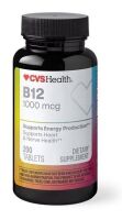 CVS Health B12 1000mcg, 200 Tablets New Best by 10/2027
