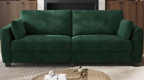 Wrought Studio 79'' W Modern Loveseat Sofa, Comfy Velvet Couch with Spring Cushion, Removable Cover, Sturdy Frame, Deep Seat, Easy Assembly, Hunter Green, New Open Box $599