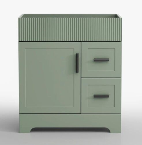 ECLIFE 30" Freestanding Single Bathroom Vanity Base, Green, New Open Box $399