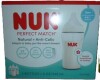 NUK Perfect Match Baby Bottles - Medium Flow - 8oz/3pk: BPA-Free, Silicone Nipple New In Box - 2