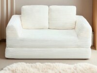 Mercer41 2-In-1 Folding Convertible Sofa Bed, Modern Corduroy Sleeper Couch With 2 Pillows, Futon Modular Upholstered Boneless Loveseat With Pull-Out Bed $599