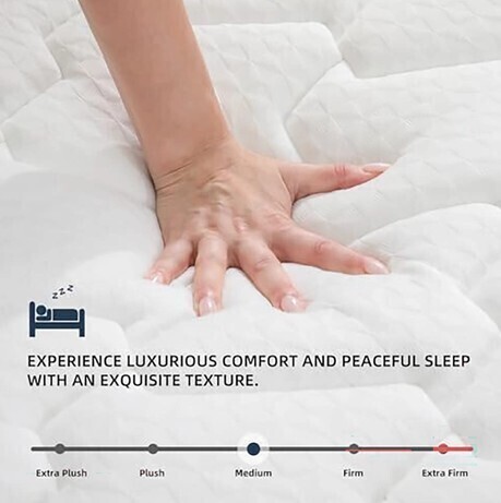 MOLBIUS 10" Medium Firm Feel Memory Foam Mattress, Queen New In Box $799