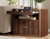 Millwood Pines 27" Nightstand with Charging Station, 2 Drawers & Open Storage, Bedside Table with Pull-Out Tray, Modern Bedroom End Table $399