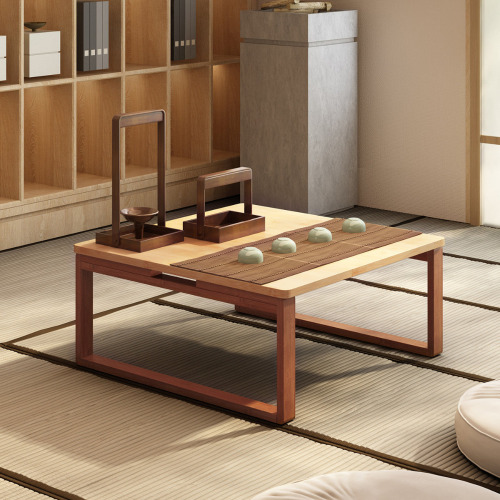 Ebern Designs Folding Coffee Table for Living Room, Bamboo Tea Table for Home New In Box $299