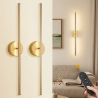 Wrought Studio&trade; 28" Rechargeable Wall Sconces Set of 2 with Remote Control, Dimmable/ 3000K Warm White/ 350&deg; Adjustable Rotation New In Box $299
