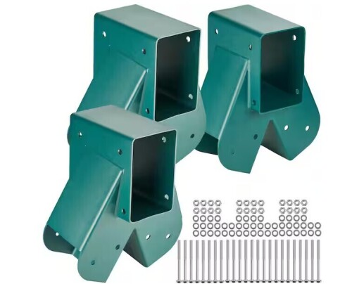 VEVOR A-Frame Middle Swing Set Brackets Heavy-Duty Carbon Steel Swing Set Hardware DIY Bracket Cyan Swing Set Kit (3-Pieces) New In Box $199