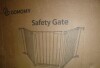 COMOMY 80" Extra Wide Baby Gate for House Stairs Doorways Auto Close Gate with Door Walk Through, 3 Metal Panels, Hardware Mounted Baby Fence Indoor Outdoor(30" Tall, White) New In Box $199 - 2