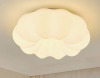 Ivy Bronx 17.72" Pumpkin Cloud LED Flush Mount Ceiling Light Dimmable with Remote Control $299