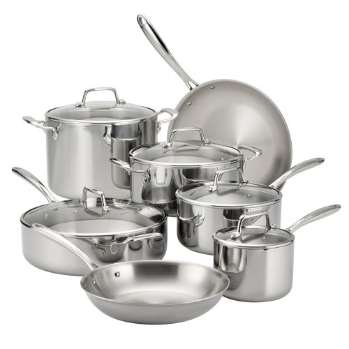 Tramontina Stainless Steel (18/10) 12 Pc Cookware Set New In Box $399