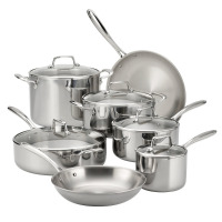Tramontina Stainless Steel (18/10) 12 Pc Cookware Set New In Box $399