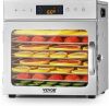VEVOR Food Dehydrator Machine, 8 Stainless Steel Trays, 400W Electric Food Dryer with Adjustable Temperature & 24-Hour Timer, Food Dehydrator for Jerky, Meat, Fruit, Vegetables, Herbs, Dog Treats New In Box $199