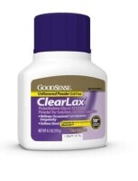 GoodSense Clear Lax Polyethylene Glycol 3350 17G 4.1 oz Bottle New Best by 5/2028