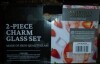 Thyme & Table Red Hearts Charm Drinking Glasses Set of 2, 12 fl oz Clear Glass New In Box - 2