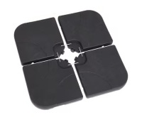 Sonkuki Outdoor Offset HDPE Plastic Umbrella Base, 176 lbs. Umbrella Stand for Patio Umbrella in Black New In Box $199