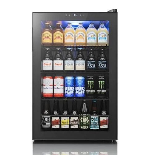 Yeego 21.1 in. Single Zone 180Cans Compressor BeverageCooler Refrigerator in StainlessSteel Frost Free with Adjustable Shelves New in Box $899