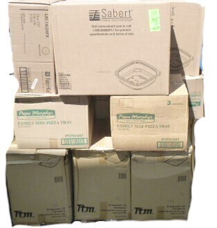 Pallet of Food Service Packaging Items 5'