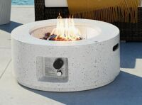 Brayden Studio Czinege Round Concrete Propane Fire Pit Table New in Box $599