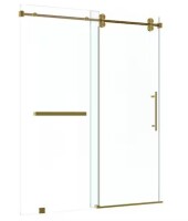 Kobiworks Radiance 60 in. W x 76 in. H Single Sliding Frameless Shower Doors (Hardware Sold Separately) New In Box 2 Boxes $999