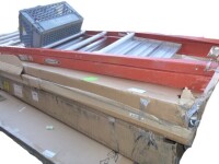 Pallet of Ladders, Gazebo Parts, Whiteboards and Misc