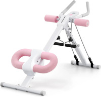 MERACH MR-2314 - Adjustable Ab Trainer Foldable Machine for Abs Workout at Home Gym - White $299