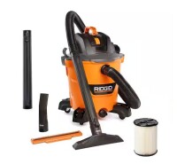RIDGID 12 Gal. 5.0 Peak HP NXT Shop Vacuum Wet Dry Vac with General Debris Filter, Locking Hose and Attachments HD1200 New Open Box On Working $199