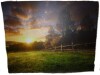 Charlton Home&reg; Fenced Ranch at Sunrise' Photographic Print, 30" x 48" New In Box $199 - 2