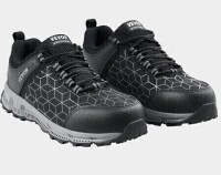 VEVOR Pair of Mens Steel Toe Shoes Cushion Sport Safety Toe Athletic Work Shoe, Indestructible Safety Sneakers Lightweight, Breathable Industry Construction Work Shoes, Black New In Box Size 9 $79