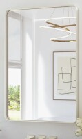Ebern Designs Leaderville Aluminum Framed Shatterproof Rust-Resistant Bathroom Mirror, 24" x 36" New In Box $199