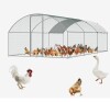 VEVOR Large Metal Chicken Coop with Run, 9.8x19.3x6.5 ft Walk-in Chicken Runs for Yard with Cover, Doom Roof Hen House with Security Lock for Outdoor and Backyard, Farm, Duck Rabbit Cage Poultry Pen New Open Box $399