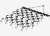 VEVOR Drag Harrow, 1.22 x 1.22 m Heavy-Duty Chain Harrow with 69 Teeth, ATV UTV Tractor Attachments Field Drag Mat for Sod Prepping, Seeding Lawns, Landscape Leveling, Harrow Rake for Gravel Driveway Yard New in Box $499