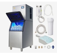 VEVOR Commercial Ice Maker, 550LBS/24H Ice Making Machine with 330.7LBS Large Storage Bin, 1000W Auto Self-Cleaning Ice Maker Machine ith 3.5-inch LED Screen for Business Bar Cafe Restaurant (2 Boxes) New in Box $2299