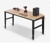 VEVOR Adjustable Workbench, 2000 lbs Capacity, 61 x 20-inch Heavy Duty Work Bench with 27.1-36 Inches Height Adjustment, Garage Workbench with Power Outlets, Suitable for Office, Garage, Workshop New Open Box $399