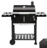 Royal Gourmet Charcoal Grill with 2 Side Table in Black Plus a Cover New Open Box $399
