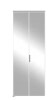 Tenoner 24 in. x 80 in. Full Lite Mirrored Glass, Silver Aluminum Frame, Hollow Core, MDF Bi-fold Doors with Hardware Kit Set New in Box $399