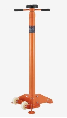 VEVOR Underhoist Stand, 3/4 Ton Capacity Pole Jack, Heavy Duty Jack Stand, Car Support Jack Lifting from 43.3" to 70.9", Triangular Base, Two Wheels, Easy Adjustment, Automotive Support New In Box $199